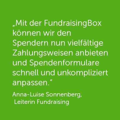 Arche Nova Zitat FundraisingBox